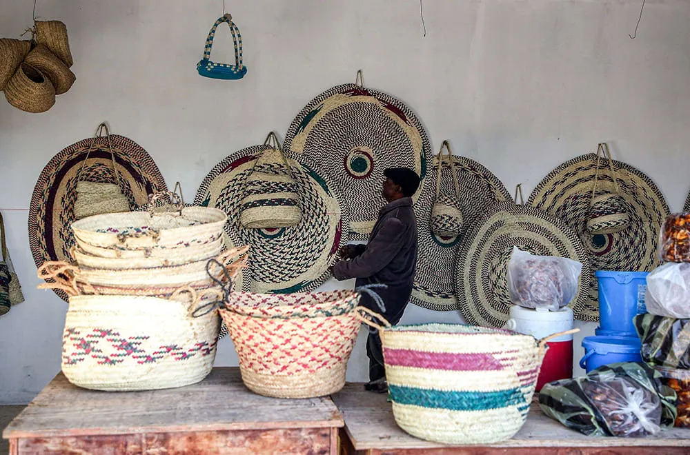 صناعة-السعفيات-03 السلال المصنوعة من السعف